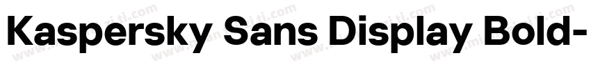 Kaspersky Sans Display Bold字体转换